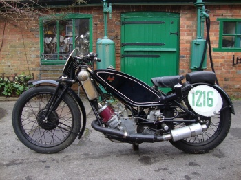 1930 498cc Scott Sprint Special. Factory TT Machine..